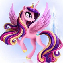 Cargar imagen en el visor de la galería, Punto De Cruz Diamante - Punto De Cruz Diamante - Unicornio De Dibujos Animados - Figuredart - Cine Niños Punto De Cruz Diamante Infantil