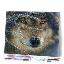 Cargar imagen en el visor de la galería, Punto De Cruz Diamante - Punto De Cruz Diamante - Cara Del Lobo 2 - Figuredart - Conejos Lobos Mascotas Punto De Cruz Diamante Animales