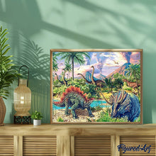 Cargar imagen en el visor de la galería, Punto De Cruz Diamante - Punto De Cruz Diamante - Los Dinosaurios 2 - Figuredart - Dinosaurios Mascotas Punto De Cruz Diamante Animales
