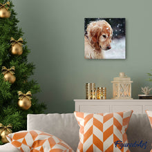 Cargar imagen en el visor de la galería, Punto De Cruz Diamante - Punto De Cruz Diamante - Perro En La Nieve - Figuredart - Invierno Mascotas Perros Punto De Cruz Diamante Animales