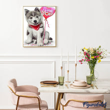 Cargar imagen en el visor de la galería, Punto De Cruz Diamante - Punto De Cruz Diamante - Perro Te Amo - Figuredart - Mascotas Perros Punto De Cruz Diamante Animales