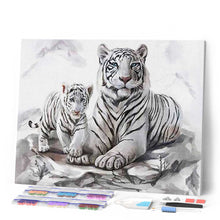 Cargar imagen en el visor de la galería, Punto De Cruz Diamante - Punto De Cruz Diamante - Tigres En La Nieve - Figuredart - Invierno Mascotas Punto De Cruz Diamante Animales Tigres