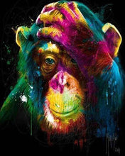 Cargar imagen en el visor de la galería, Punto De Cruz Diamante - Punto De Cruz Diamante - Mono Color - Figuredart - Mascotas Monos Punto De Cruz Diamante Animales