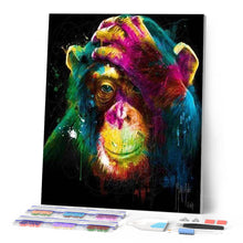 Cargar imagen en el visor de la galería, Punto De Cruz Diamante - Punto De Cruz Diamante - Mono Color - Figuredart - Mascotas Monos Punto De Cruz Diamante Animales