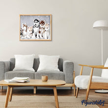 Cargar imagen en el visor de la galería, Punto De Cruz Diamante - Punto De Cruz Diamante - Pequeño Lobo - Figuredart - Conejos Lobos Mascotas Punto De Cruz Diamante Animales