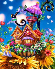 Cargar imagen en el visor de la galería, Punto De Cruz Diamante - Punto De Cruz Diamante - Casa De Girasoles - Figuredart - Castillos Flores Punto De Cruz Diamante Flores