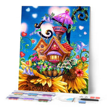 Cargar imagen en el visor de la galería, Punto De Cruz Diamante - Punto De Cruz Diamante - Casa De Girasoles - Figuredart - Castillos Flores Punto De Cruz Diamante Flores