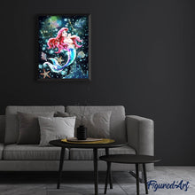 Cargar imagen en el visor de la galería, Punto De Cruz Diamante - Punto De Cruz Diamante - Sirena Y Las Burbujas - Figuredart - Punto De Cruz Diamante Romanticismo Romántico