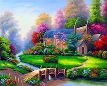 Cargar imagen en el visor de la galería, Punto De Cruz Diamante - Punto De Cruz Diamante - Villa De Flores - Figuredart - Paisajes Punto De Cruz Diamante Paisajes