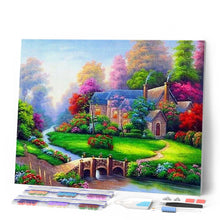 Cargar imagen en el visor de la galería, Punto De Cruz Diamante - Punto De Cruz Diamante - Villa De Flores - Figuredart - Paisajes Punto De Cruz Diamante Paisajes