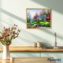 Cargar imagen en el visor de la galería, Punto De Cruz Diamante - Punto De Cruz Diamante - Villa De Flores - Figuredart - Paisajes Punto De Cruz Diamante Paisajes