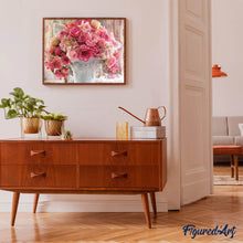 Cargar imagen en el visor de la galería, Punto De Cruz Diamante - Punto De Cruz Diamante - Gran Ramo De Rosas - Figuredart - Flores Punto De Cruz Diamante Flores
