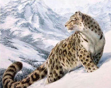 Cargar imagen en el visor de la galería, Punto De Cruz Diamante - Punto De Cruz Diamante - Leopardo De Nieve - Figuredart - Invierno Mascotas Punto De Cruz Diamante Animales