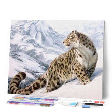 Cargar imagen en el visor de la galería, Punto De Cruz Diamante - Punto De Cruz Diamante - Leopardo De Nieve - Figuredart - Invierno Mascotas Punto De Cruz Diamante Animales