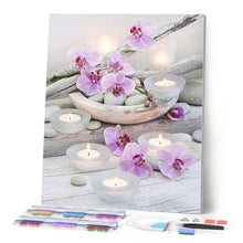 Cargar imagen en el visor de la galería, Punto De Cruz Diamante - Punto De Cruz Diamante - Flores Y Velas - Figuredart - Flores Punto De Cruz Diamante Flores