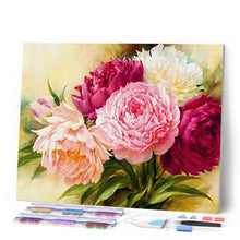 Cargar imagen en el visor de la galería, Punto De Cruz Diamante - Punto De Cruz Diamante - Flores De Tonos De Color Rosa - Figuredart - Flores Punto De Cruz Diamante Flores