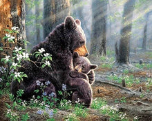 Cargar imagen en el visor de la galería, Punto De Cruz Diamante - Punto De Cruz Diamante - Familia Del Oso - Figuredart - Mascotas Oso Punto De Cruz Diamante Animales