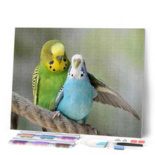 Cargar imagen en el visor de la galería, Punto De Cruz Diamante - Punto De Cruz Diamante - Periquitos - Figuredart - Mascotas Punto De Cruz Diamante Animales