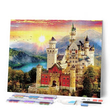 Cargar imagen en el visor de la galería, Punto De Cruz Diamante - Punto De Cruz Diamante - Montaña Del Castillo En - Figuredart - Castillos Montañas Paisajes Punto De Cruz
