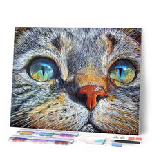 Cargar imagen en el visor de la galería, Punto De Cruz Diamante - Punto De Cruz Diamante - Cara Del Gato - Figuredart - Gatos Mascotas Punto De Cruz Diamante Animales