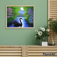 Cargar imagen en el visor de la galería, Punto De Cruz Diamante - Punto De Cruz Diamante - Cisne - Figuredart - Cisnes Mascotas Punto De Cruz Diamante Animales Pájaros