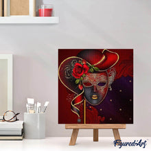 Cargar imagen en el visor de la galería, Punto De Cruz Diamante - Punto De Cruz Diamante - Máscara - Figuredart - Punto De Cruz Diamante Romanticismo Romántico