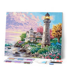 Cargar imagen en el visor de la galería, Punto De Cruz Diamante - Punto De Cruz Diamante - Pequeño Faro - Figuredart - Paisajes Punto De Cruz Diamante Paisajes