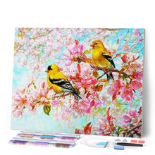 Cargar imagen en el visor de la galería, Punto De Cruz Diamante - Punto De Cruz Diamante - Pájaros Amarillos - Figuredart - Mascotas Punto De Cruz Diamante Animales Pájaros