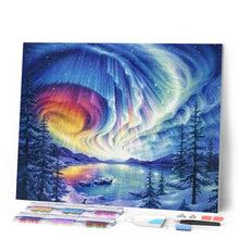 Cargar imagen en el visor de la galería, Punto De Cruz Diamante - Punto De Cruz Diamante - Lago Del Paisaje Del Invierno - Figuredart - Invierno Paisajes Punto De Cruz Diamante