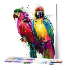 Cargar imagen en el visor de la galería, Punto De Cruz Diamante - Punto De Cruz Diamante - Diseño Loros - Figuredart - Loros Mascotas Punto De Cruz Diamante Animales Pájaros