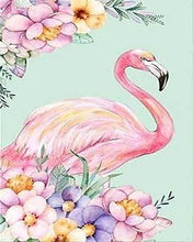 Cargar imagen en el visor de la galería, Punto De Cruz Diamante - Punto De Cruz Diamante - Flamenco Rosado - Figuredart - Flamencos Mascotas Punto De Cruz Diamante Animales