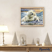 Cargar imagen en el visor de la galería, Punto De Cruz Diamante - Punto De Cruz Diamante - Osos Polares - Figuredart - Mascotas Oso Punto De Cruz Diamante Animales