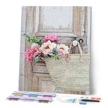 Cargar imagen en el visor de la galería, Punto De Cruz Diamante - Punto De Cruz Diamante - Bolsa Y Flores - Figuredart - Flores Punto De Cruz Diamante Flores