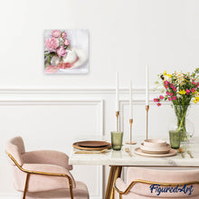 Cargar imagen en el visor de la galería, Punto De Cruz Diamante - Punto De Cruz Diamante - Sombrero Blanco Y Flores - Figuredart - Flores Punto De Cruz Diamante Flores