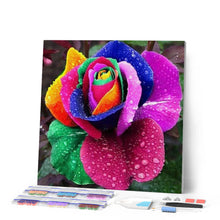 Cargar imagen en el visor de la galería, Punto De Cruz Diamante - Punto De Cruz Diamante - Big Pétalo De La Flor - Figuredart - Flores Punto De Cruz Diamante Flores
