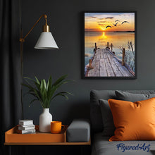 Cargar imagen en el visor de la galería, Punto De Cruz Diamante - Punto De Cruz Diamante - Base En El Lago - Figuredart - Paisajes Punto De Cruz Diamante Paisajes