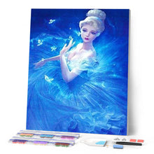 Cargar imagen en el visor de la galería, Punto De Cruz Diamante - Punto De Cruz Diamante - Princesa En Azul - Figuredart - Punto De Cruz Diamante Romanticismo Romántico