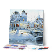 Cargar imagen en el visor de la galería, Punto De Cruz Diamante - Punto De Cruz Diamante - Casa De Las Nieves - Figuredart - Invierno Paisajes Punto De Cruz Diamante Paisajes