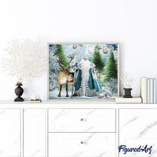 Cargar imagen en el visor de la galería, Punto De Cruz Diamante - Punto De Cruz Diamante - Nieve Humano - Figuredart - Invierno Mascotas Punto De Cruz Diamante Animales
