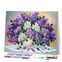 Cargar imagen en el visor de la galería, Punto De Cruz Diamante - Punto De Cruz Diamante - Ramo Púrpura - Figuredart - Flores Punto De Cruz Diamante Flores