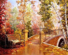 Cargar imagen en el visor de la galería, Punto De Cruz Diamante - Punto De Cruz Diamante - Puente De Otoño - Figuredart - Punto De Cruz Diamante Romanticismo Romántico