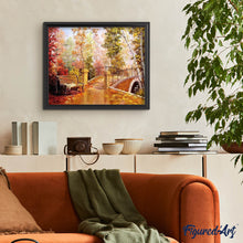 Cargar imagen en el visor de la galería, Punto De Cruz Diamante - Punto De Cruz Diamante - Puente De Otoño - Figuredart - Punto De Cruz Diamante Romanticismo Romántico