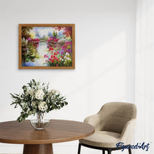 Cargar imagen en el visor de la galería, Punto De Cruz Diamante - Punto De Cruz Diamante - Flores Y El Lago - Figuredart - Flores Punto De Cruz Diamante Flores