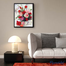 Cargar imagen en el visor de la galería, Punto De Cruz Diamante - Punto De Cruz Diamante - Rosas Flores Hermosas - Figuredart - Flores Punto De Cruz Diamante Flores