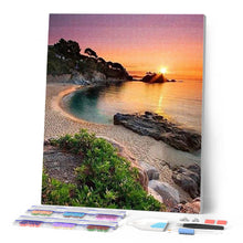 Cargar imagen en el visor de la galería, Punto De Cruz Diamante - Punto De Cruz Diamante - La Calma Y Sunset Beach - Figuredart - Paisajes Punto De Cruz Diamante Paisajes