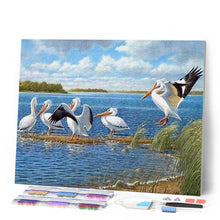 Cargar imagen en el visor de la galería, Punto De Cruz Diamante - Punto De Cruz Diamante - Pájaros En Agua - Figuredart - Mascotas Punto De Cruz Diamante Animales Pájaros