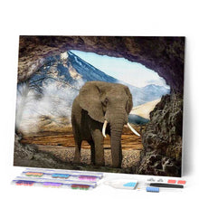 Cargar imagen en el visor de la galería, Punto De Cruz Diamante - Punto De Cruz Diamante - Agujero Elefante - Figuredart - Elefantes Mascotas Punto De Cruz Diamante Animales