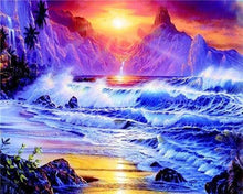 Cargar imagen en el visor de la galería, Punto De Cruz Diamante - Punto De Cruz Diamante - Grandes Olas - Figuredart - Paisajes Punto De Cruz Diamante Paisajes