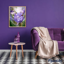 Cargar imagen en el visor de la galería, Punto De Cruz Diamante - Punto De Cruz Diamante - Flor Y Pájaro Violeta - Figuredart - Flores Mascotas Punto De Cruz Diamante Animales