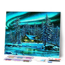 Cargar imagen en el visor de la galería, Punto De Cruz Diamante - Punto De Cruz Diamante - Aurora Polar - Figuredart - Paisajes Punto De Cruz Diamante Paisajes